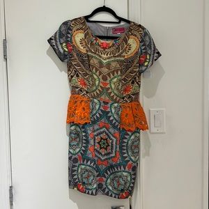 Hemant & Nandita Colorful Cocktail Dress